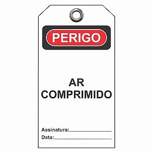 Etiqueta De Perigo Flexivel / Descr.: Ar Comprimido Etfbr02 Tagout