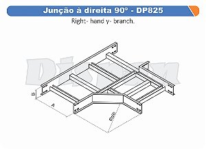 Juncao Direita Aço Carbono 90G Raio Segmentado 320 500Mm Gf Aba Externa Alt 100Mm