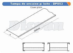 Tampa Para Leito Encaixe 300Mm Aço Carbono Gf Aba Externa