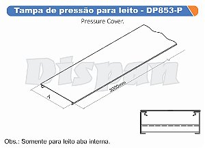 Tampa Para Leito Pressao 1200Mm Aço Carbono Gf Aba Interna