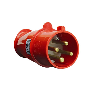 Plugue Newkon 3P+T 16A Vermelho Steck N4076