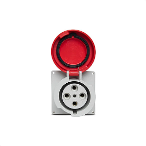 Tomada Embutir Newkon 3P+T 63A Vermelho Steck N4546