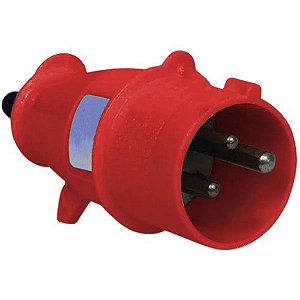 Plugue Newkon 2P+T 16A Vermelho Steck N3079