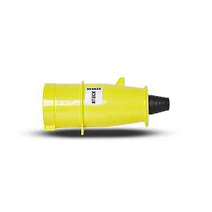 Plugue Newkon 2P+T 16A 100/130V 4H Am Steck N3074