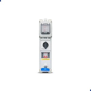 Tomada Sobrepor Surelock 2P+T 16A 200/250V 6H Az Ddr Ip67 SS3006DDR Steck
