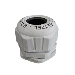 Conector Prensa Cabo Termoplástico Heavy Duty Curto Cinza 1.1/2" D Cabo 32-38 C/ R Bsp C/ Contrapor PC HD BSP C+P-30 CZ Wetzel