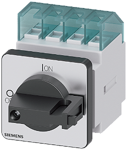 Sentron Seccionador De Corte Em Carga 3LD Interruptor Principal De 3 Polos Iu 16 A Potência De Operação/ A CA-23 A A 400V 7,5 Kw Fixação Dianteira Acionamento De Manípulo Preto Fixação De 4 Furos Para O Manípulo 3LD2022-0TK11 Siemens