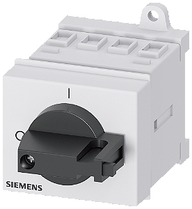 Sentron Seccionador De Corte Em Carga 3LD Interruptor Principal De 4 Polos Iu 16 A Potência De Operação/ A CA-23 A A 400V 7,5 Kw Instalação Da Distribuição Acionamento De Manípulo Preto Manípulo Direto No Interruptor 3LD2030-1TL11 Siemens