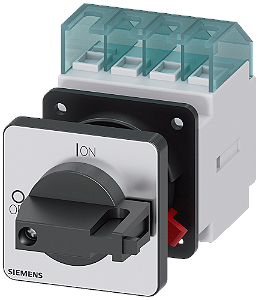Sentron Seccionador De Corte Em Carga 3LD Interruptor Principal De 3 Polos Iu 16 A Potência De Operação/ A CA-23 A A 400V 7,5 Kw Fixação Dianteira Acionamento De Manípulo Preto Fixação Central 22,5mm Para O Manípulo 3LD2050-0TK11 Siemens