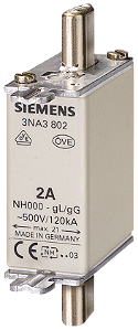 Fusível Nh T.000 50A 500Vca 3NA3820 SIEMENS
