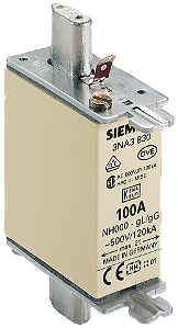 Fusível Nh T.000 100A 500Vca 3NA3830 SIEMENS