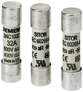 Encaixe De Fusível Cilíndrico Sitor 14x51 Mm 3 A Ar Un Ca 660 V Elemento Fusível Sitor Sentron 3NC1 Para Fusíveis Para Semicondutores Sitor Sendo Um Elemento Importante Dos Componentes De Proteção Sentron Para A Instalação Elétrica O 3NC1403 Siemens