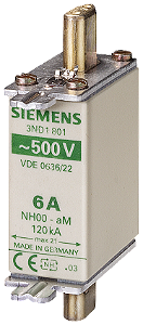 Fusível Nh Am T.000 80A 500Vca 3ND1824 SIEMENS