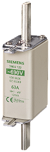 Fusível Nh Am T.1 80A 690Vca 3ND2124 SIEMENS