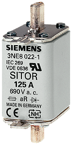Fusível Sitor T.00 125A Gr 3NE1022-2 SIEMENS
