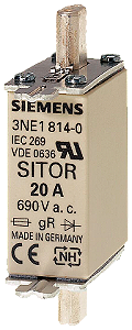Fusível Sitor T.000 63A Gs 3NE1818-0 SIEMENS