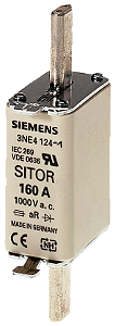 Fusível Sitor T.0 125A 1000V 3NE4122 SIEMENS