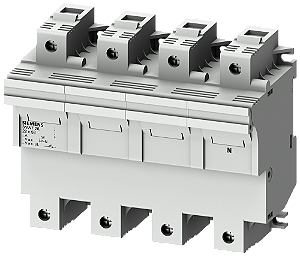 Base Fus Cilind 22X58 100A 3P+N 3NW7261 SIEMENS