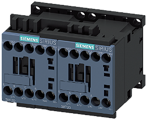 Combinação Reversora CA-3e/CA-3 16 A 7,5 Kw / 400 V De 3 Polos 24 V Cc Conexão Parafusada Travamento Elétrico E Mecânico Combinação De Inversão Sirius 3RA23 Para A Comutação De Motores Incl Mudança Do Sentido De Rotação A 3RA2318-8XB30-1BB4 Siemens