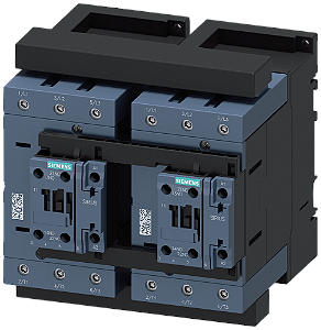 Combinação Reversora CA-3e/CA-3 80 A 37 Kw / 400 V De 3 Polos Ca/Cc 20-33 V 50/60 Hz Conexão Parafusada Travamento Elétrico E Mecânico Contatos Auxiliares 2 X 1 Na Combinação De Inversão Sirius 3RA23 Para A Comutação De 3RA2345-8XB30-1NB3 Siemens