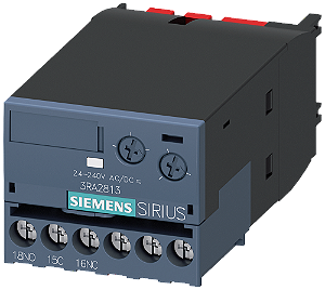 Com Retardo Eletrônico Contato Auxiliar Atrasado Na Ativação Relé 1 Ci Faixa Temporal 0,05-100 S Ca/Cc 24-240 V 50/60 Hz Varistor Integrado Para Amortecimento De Bobinas Protetoras Terminais Com Parafuso Encaixável No Lado 3RA2813-1AW10 Siemens