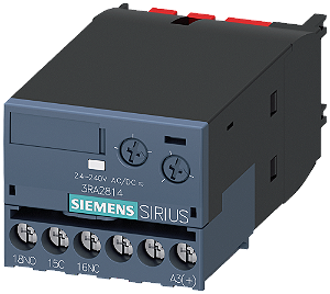 Com Retardo Eletrônico Contato Auxiliar Atrasado No Desligamento Com Sinal De Comando Relé 1 Ci Faixa Temporal 0,05-100 S Ca/Cc 24-240 V 50/60 Hz Varistor Integrado Para Amortecimento De Bobinas Protetoras Terminais Com Parafuso 3RA2814-1AW10 Siemens