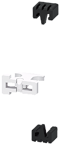 Dispositivo De Ligação Mecânica Bloqueio Lateral Para Contator 1 Composto De 2 Conectores E 1 Armadura Magnética Para 1 Combinação Simples Eficiente E Sempre Atual - O Sistema De Componentes Modulares Sirius 3RA2912-2H Siemens
