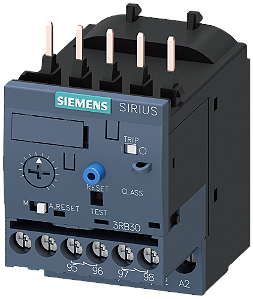Relé De Sobrecarga 0,32 1,25 A Eletrônico Para Proteção De Motor Tamanho S00 Classe 10E Montagem Em Contator Circuito Principal Parafuso Circuito Auxiliar Parafuso Reset Manual Automático Relé De Sobrecarga Electrónico Sirius 3RB3016-1NB0 Siemens