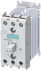 Contator Semicondutor De 3 Fases Ca 51 / 10 A / 40 C 48-600 V / 230 V Ca 2 Fases Controladas Conexão Parafusada Tensão De Corte 1200 V Protecção Semi-Condutor Sirius 3RF24 Para A Comutação De Cargas Óhmicas/Indutivas Por Exemplo 3RF2410-1AB55 Siemens