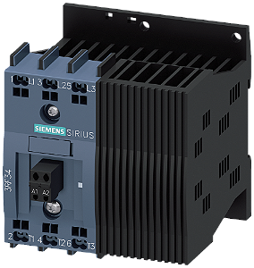Contator Semicondutor De 3 Fases Ca 53 / 16 A / 40 C 48-480 V / 24 V Cc 2 Fases Controladas Com Ligação Instantânea Conexão De Mola Protecção Semi-Condutor Sirius 3RF34 Para A Comutação De Motores Para A Ligação E Desconexão 3RF3416-2BB04 Siemens