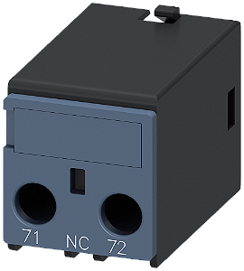Interruptor Auxiliar No Lado Frontal 1 Nf 71/72 Caminho De Corrente 1 Nf Entrada De Cabo Por Baixo Conexão Parafusada Para Contatores E Contatores Auxiliares Interruptor Auxiliar Sirius 3RH29 Para A Ampliação De Contactos 3RH2911-1BA01 Siemens