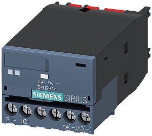 Elemento De Acoplamento Cc 24 V Terminais Com Parafuso Para Montagem No Lado Frontal Nos Contatores 3RT20 E Contatores Auxiliares Simples Eficiente E Sempre Atual - O Sistema De Componentes Modulares Sirius 3RH2914-1GP11 Siemens