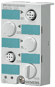 Mód.Dig.Asi,K45,2X1E/2X1S,200Ma,Pnp,Std 3RK1400-0GQ20-0AA3 SIEMENS