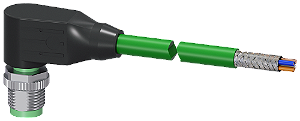 Cabo De Conexão De Barramento Para Profinet Confeccionado De Um Lado De 4 Fios Blindado Confeccionado Com 1 X M12 Codificação D Comprimento 10 M Para A Ligação Dos Aparelhos Sirius Estão Disponíveis Linhas De Barramento De 3RK1902-2HC10 Siemens