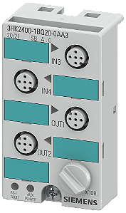 Modulo Asi K45 Ip67 2E/2S Pnp 2A 4Xm12 3RK2400-1BQ20-0AA3 SIEMENS