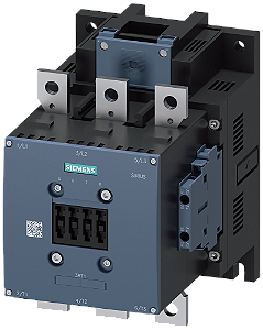 Contator De Potência CA-3e/CA-3 265 A 132 Kw / 400 V Ca 50-60 Hz / Cc Uc 110-127 V De 3 Polos Contatos Auxiliares 2 Na + 2 Nf Unidade Propulsora Convencional Corrente Principal Barramento Circuito Auxiliar E Circuito De Comando 3RT1065-6AF36 Siemens