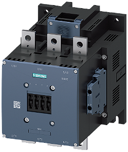 Contator De Potência CA-3e/CA-3 400 A 200 Kw / 400 V Ca 50-60 Hz / Cc Uc 220-240 V De 3 Polos Contatos Auxiliares 2 Na + 2 Nf Unidade Propulsora Convencional Corrente Principal Barramento Circuito Auxiliar E Circuito De Comando 3RT1075-6AP36 Siemens