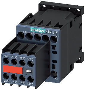 Contator De Potência CA-3e/CA-3 7 A 3 Kw / 400 V De 3 Polos 230 V Ca 50/60 Hz Contatos Auxiliares 2 Na + 2 Nf Conexão Parafusada Tamanho Da Estrutura S00 Interruptor Auxiliar Não Removível Contator De Potência Sirius Para A 3RT2015-1AP04-3MA0 Siemens