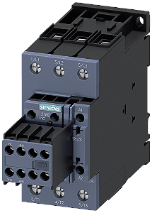 Contator De Potência CA-3e/CA-3 41 A 18,5 Kw / 400 V De 3 Polos 400 V Ca 50 Hz / 400-440 V 60 Hz Contatos Auxiliares 2 Na + 2 Nf Conexão Parafusada Tamanho Da Estrutura S2 Interruptor Auxiliar Removível Contator De Potência 3RT2035-1AR64 Siemens