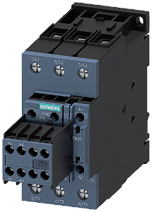 Contator De Potência AC-3e/AC-3 51 A 22 Kw / 400 V De 3 Polos 24 V Cc 0,8-1,2 Uc Com Varistor Integrado Contatos Auxiliares 2 Na + 2 Nf Terminais Com Parafuso Tamanho S2 Adequado Para Saídas Clp Contato Auxiliar Removível 3RT2036-1KB44 Siemens