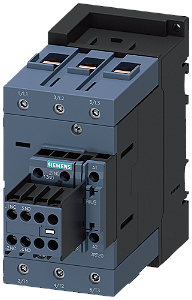 Contator De Potência CA-3e/CA-3 95 A 45 Kw / 400 V De 3 Polos Ca 24 V 50 Hz Contatos Auxiliares 2 Na + 2 Nf Conexão Parafusada Tamanho Da Estrutura S3 Interruptor Auxiliar Removível Contator De Potência Sirius Para A Comutação 3RT2046-1AB04 Siemens