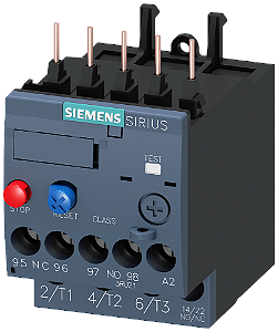 Relé De Sobrecarga 2,2 3,2 A Térmico Para Proteção De Motor Tamanho S00 Classe 10 Montagem Em Contator Circuito Principal Parafuso Circuito Auxiliar Parafuso Reset Manual Automático Relé De Sobrecarga Térmico Sirius Para A 3RU2116-1DB0 Siemens