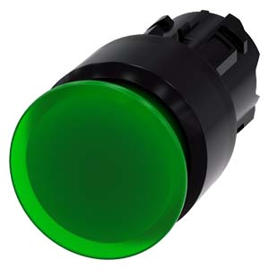 Frontal Botao Cog 30Mm Plas Ilu Ret Vd 3SU1001-1AA40-0AA0 SIEMENS