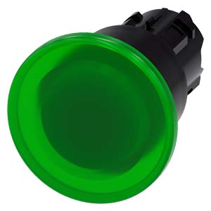 Frontal Botao Cog 40Mm Plas Ilu Ret Vd 3SU1001-1BA40-0AA0 SIEMENS
