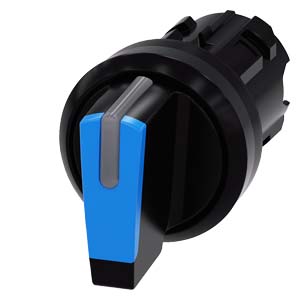 Front Comut Plas 3Pos Retdir/Momesq Az 3SU1002-2BP50-0AA0 SIEMENS