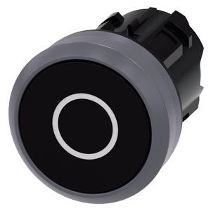 Front Botao Anel Mom Insc "O"Pt 3SU1030-0AB10-0AD0 SIEMENS