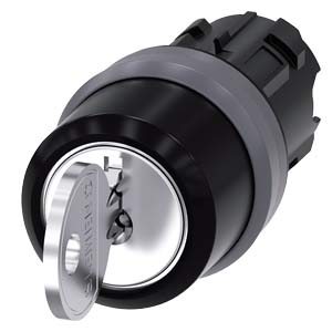 Front Comut Anel Chv Ron 3Pos Rmvi Ret 3SU1030-4BL21-0AA0 SIEMENS