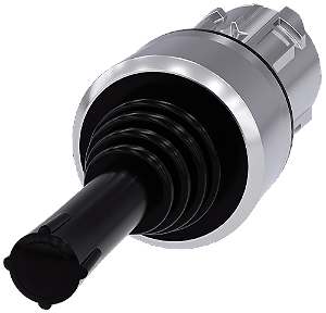Comutador De Barras Cruzadas 22 Mm Redondo Metal De Alto Brilho Preto 2 Posições De Comutação Tecla Com Retorno Horizontal Sem Travamento Mecânico Comutador De Coordenadas Sirius Act Para Tarefas De Navegação Simples Sob O 3SU1050-7AC88-0AA0 Siemens