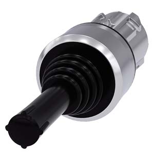 Comutador De Barras Cruzadas 22 Mm Redondo Metal De Alto Brilho Preto 2 Posições De Comutação Tecla Com Retorno Vertical Sem Travamento Mecânico Comutador De Coordenadas Sirius Act Para Tarefas De Navegação Simples Sob O 3SU1050-7AD88-0AA0 Siemens