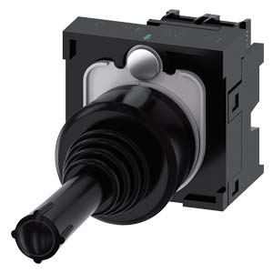 Comutador De Barras Cruzadas 22 Mm Redondo Plástico Preto 2 Posições De Comutação Vertical Tecla Com Retorno Sem Travamento Mecânico Na Posição O Com Suporte 1NA 1NA Conexão Parafusada Comutador De Coordenadas Sirius Act 3SU1100-7AD10-1NA0 Siemens
